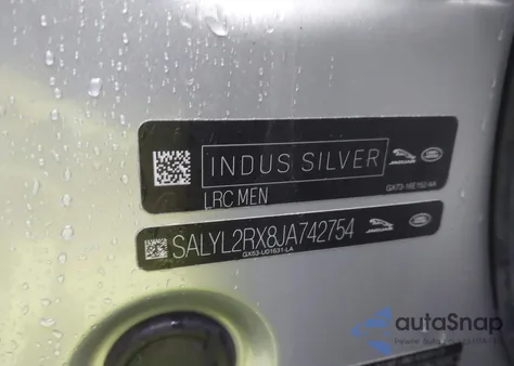 2018 Land Rover Range Rover Velar P250 Se R-Dynamic из США, поврежденный, VIN SALYL2RX8JA742754